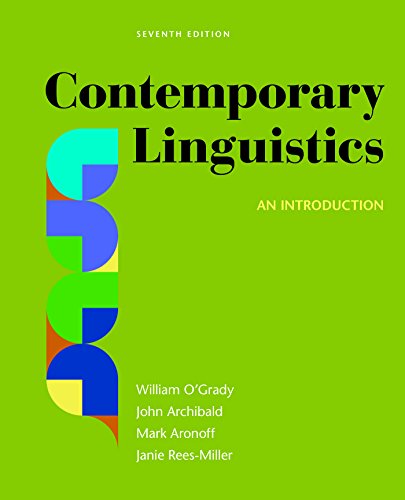 Contemporary Linguistics: An Introduction, 7e