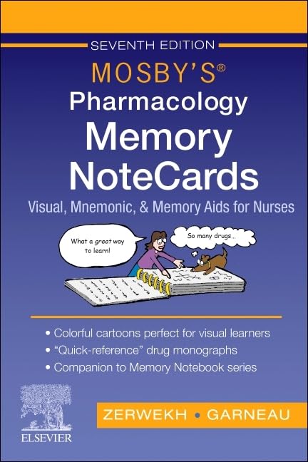 Mosby's Pharmacology Memory NoteCards, 7e