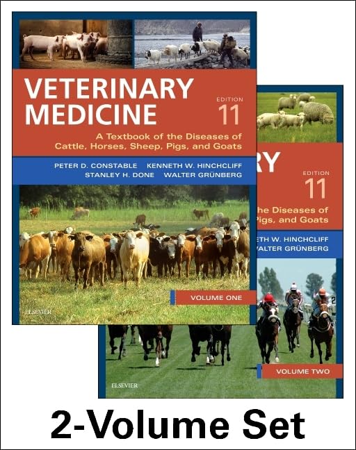 Veterinary Medicine: A textbook of the diseases of cattle, horses, sheep, pigs and goats, 2 Volume Set, 11e