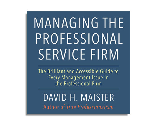 Managing the Professional Service Firm (Audiobook)